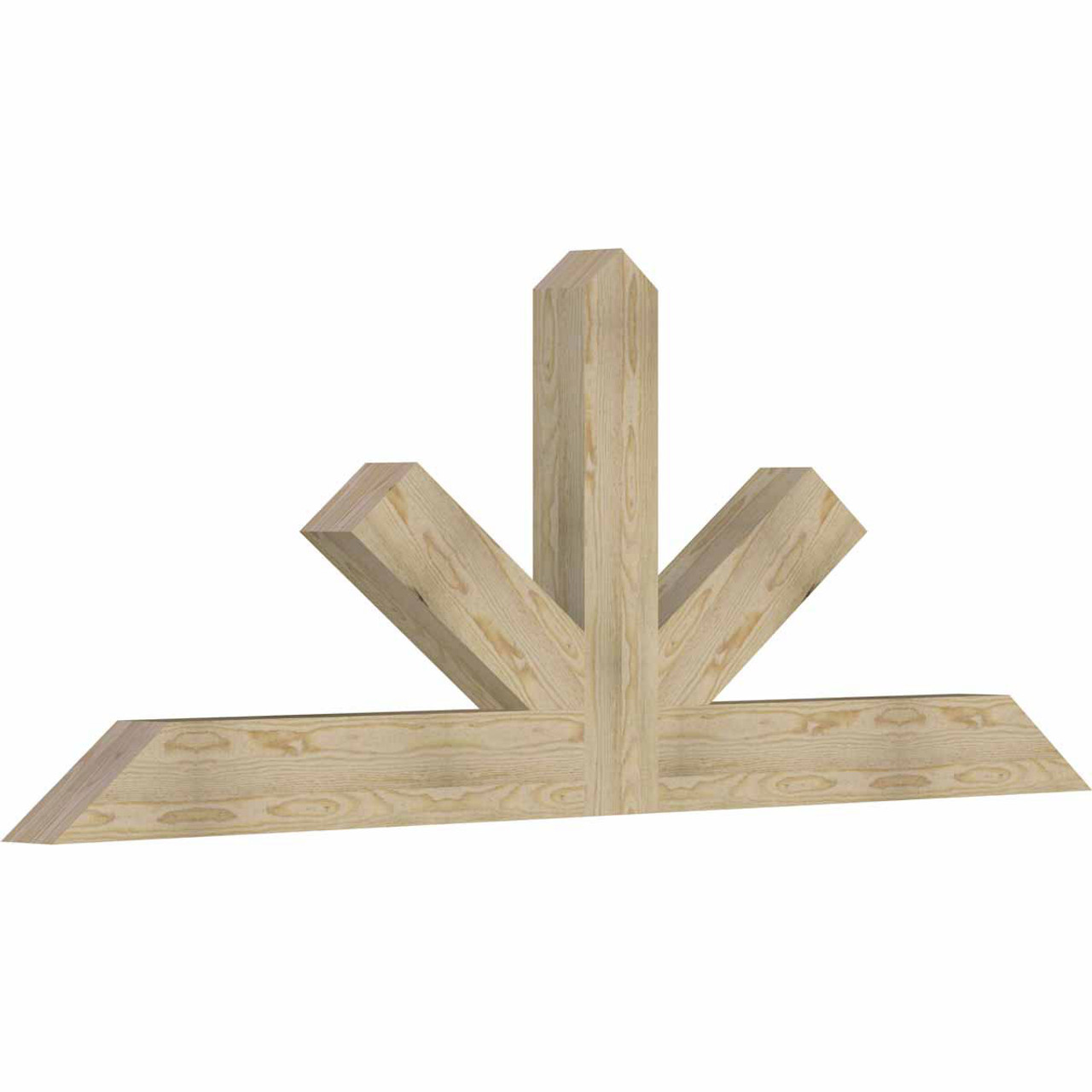 9/12 Pitch Saratoga Rough Sawn Timber Gable Bracket GBW084X31X0406SAR00RDF