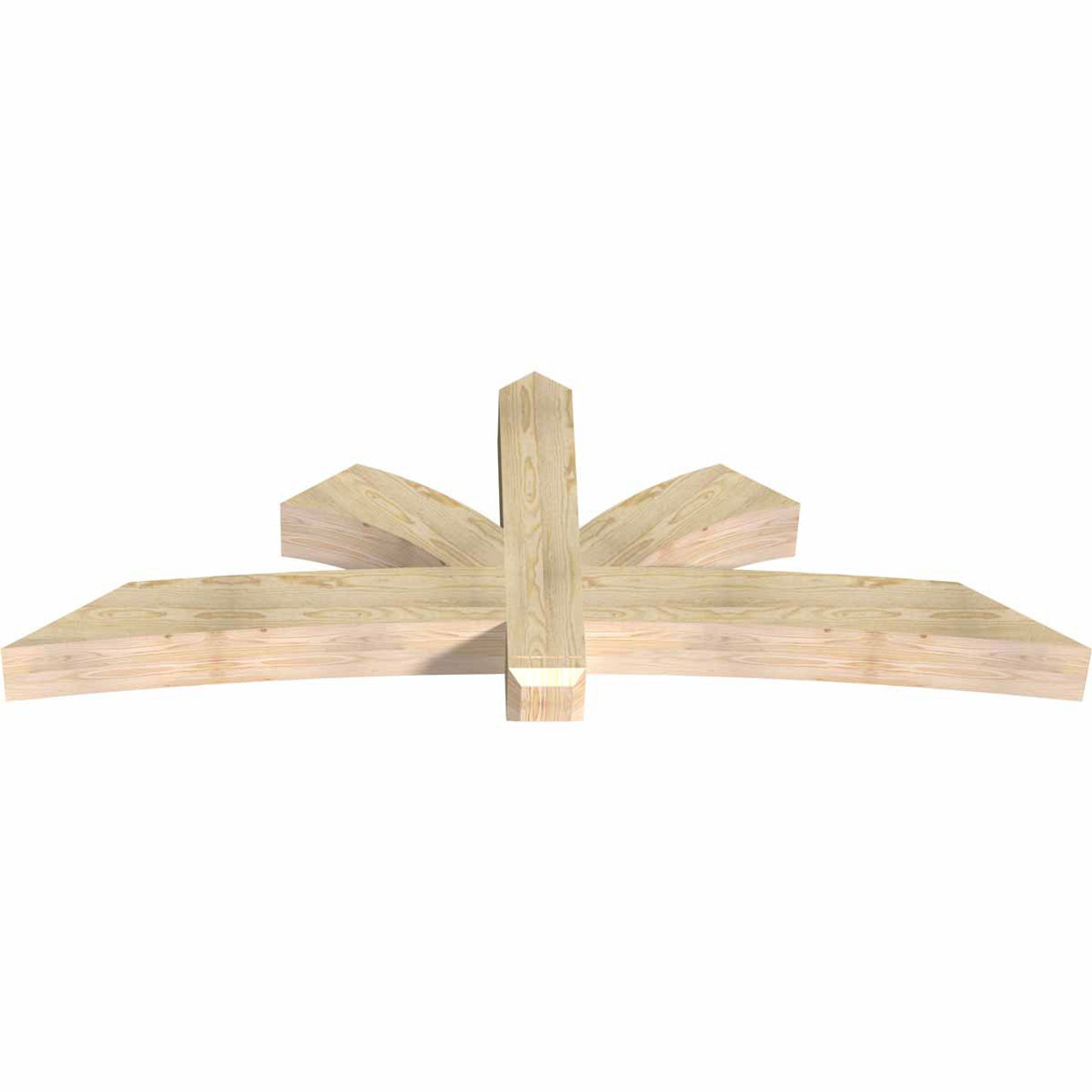 9/12 Pitch Davenport Rough Sawn Timber Gable Bracket GBW084X31X0606DAV00RDF