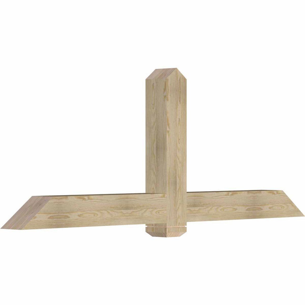 9/12 Pitch Eugene Rough Sawn Timber Gable Bracket GBW084X31X0606EUG00RDF