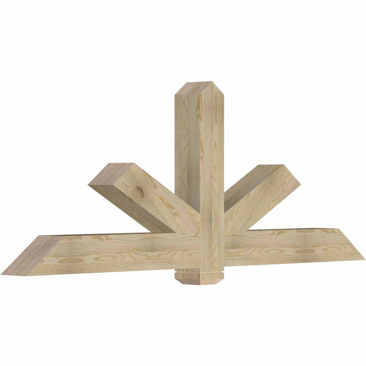 9/12 Pitch Kennewick Rough Sawn Timber Gable Bracket GBW084X31X0606KEN00RDF