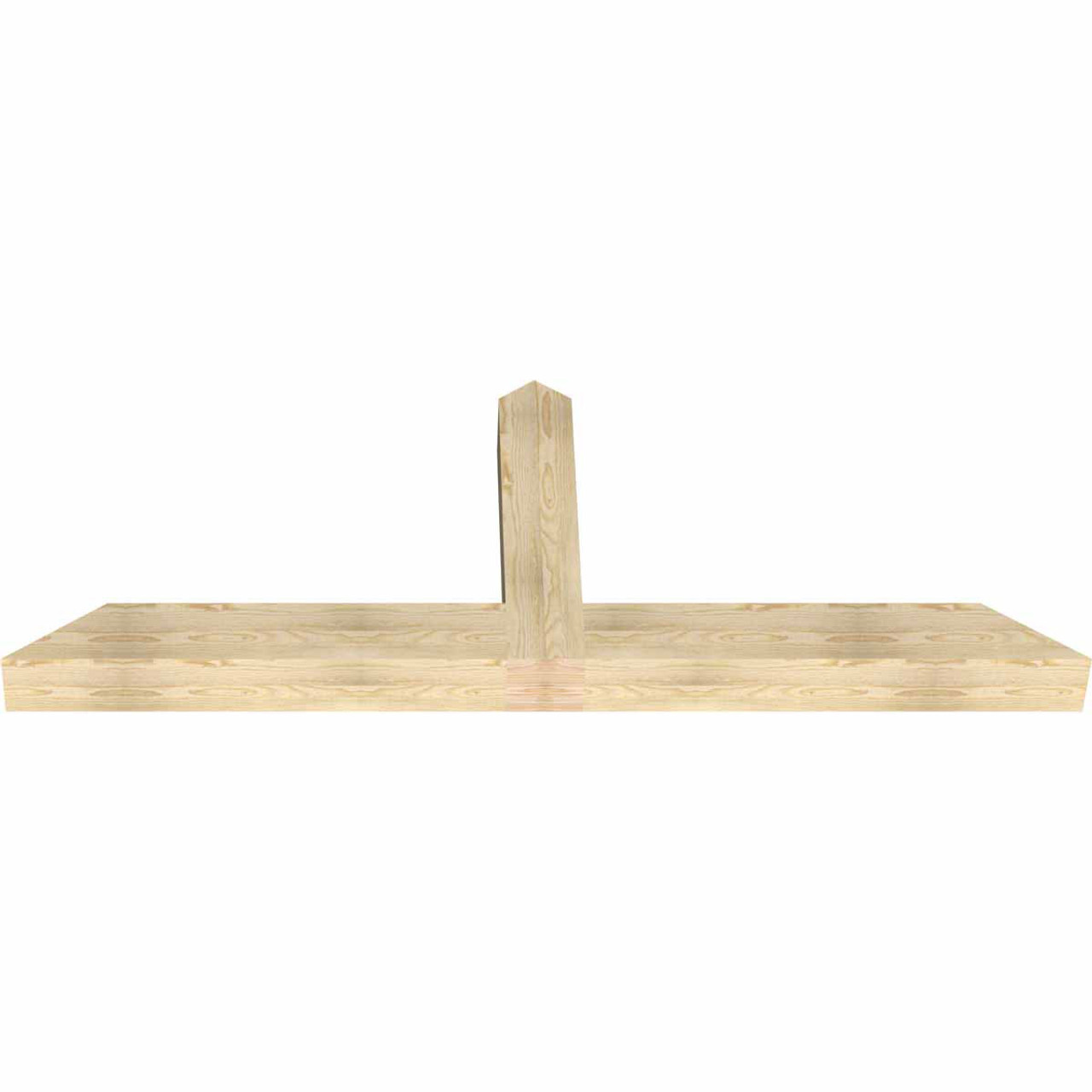 9/12 Pitch Portland Rough Sawn Timber Gable Bracket GBW084X31X0606POR00RDF