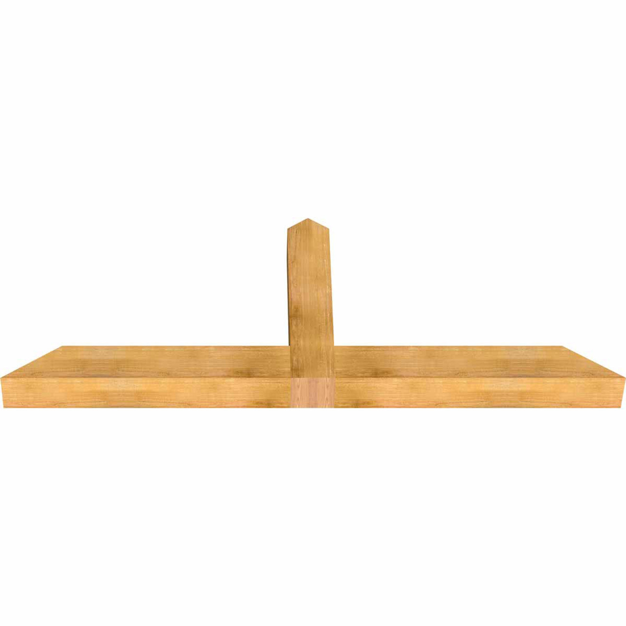 9/12 Pitch Portland Rough Sawn Timber Gable Bracket GBW084X31X0606POR00RWR