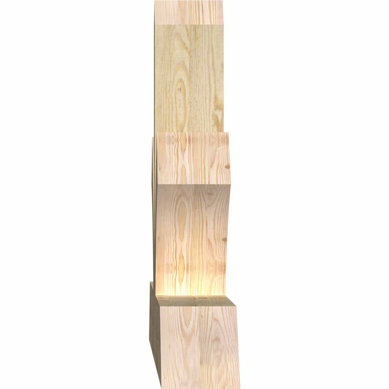 9/12 Pitch Richland Rough Sawn Timber Gable Bracket GBW084X31X0606RIC00RDF