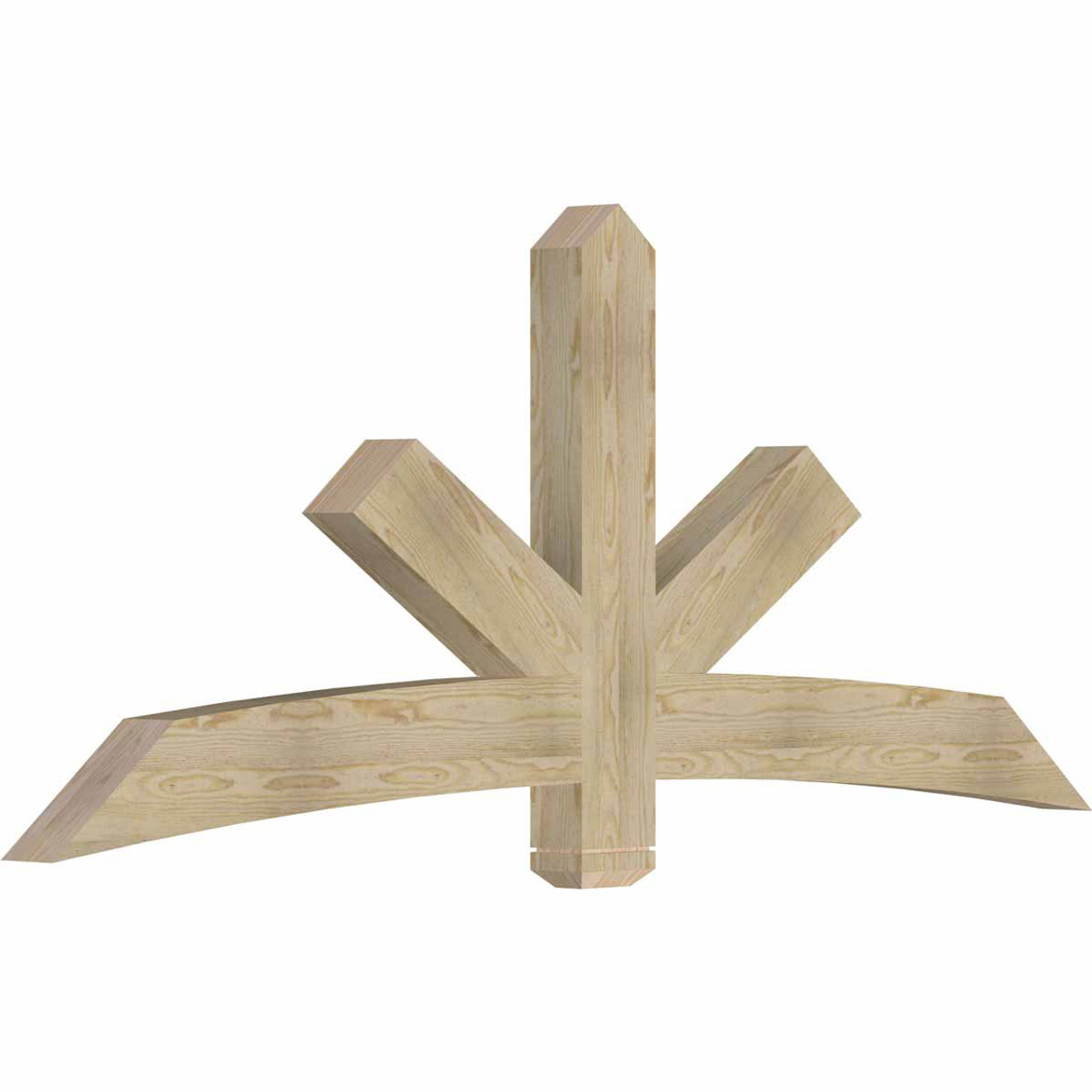 10/12 Pitch Alberta Rough Sawn Timber Gable Bracket GBW084X35X0406ALB00RDF