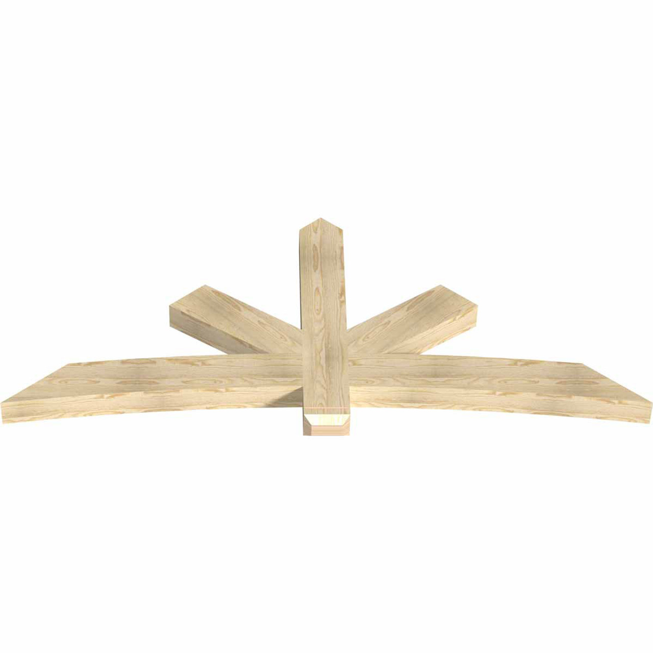 10/12 Pitch Alberta Rough Sawn Timber Gable Bracket GBW084X35X0406ALB00RDF