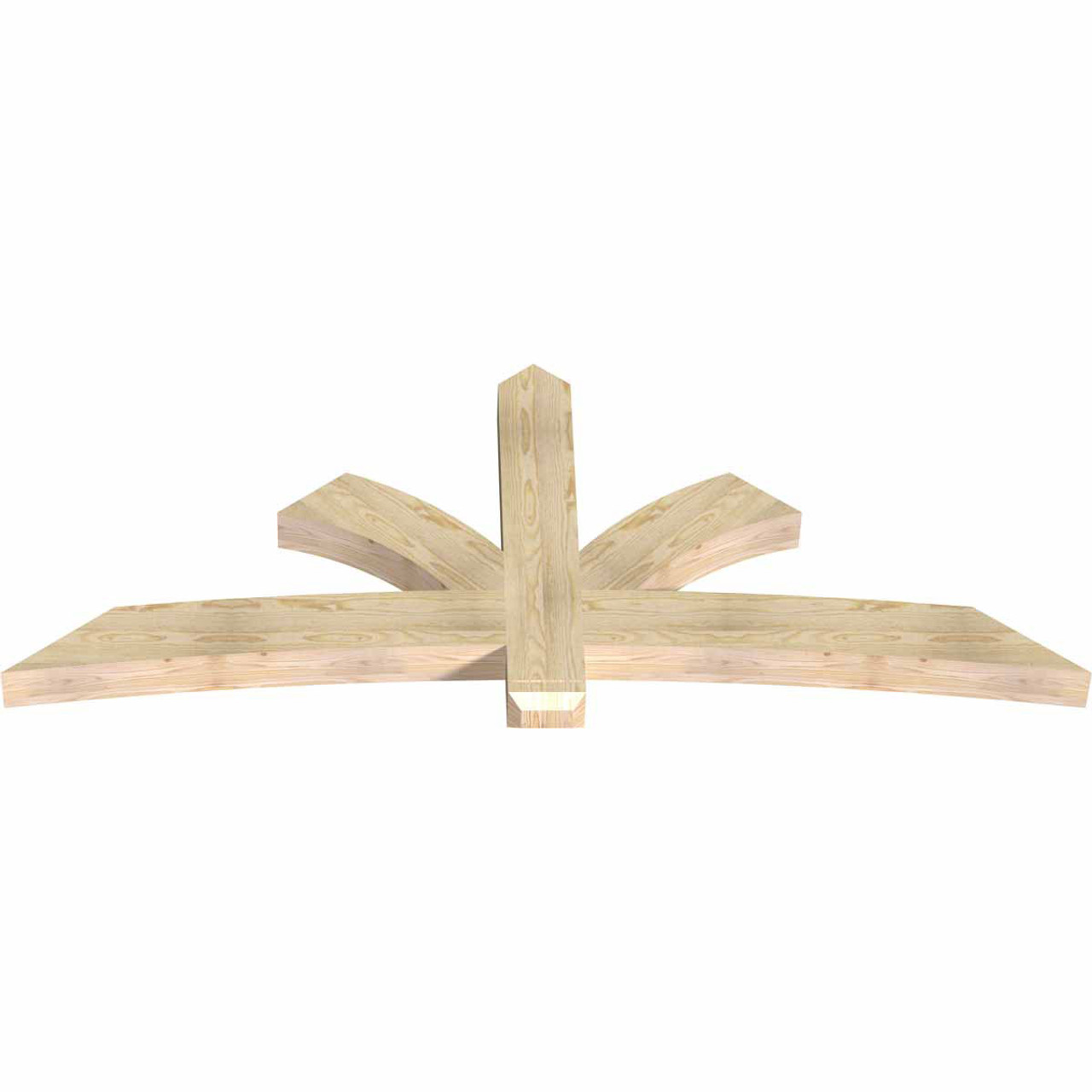 10/12 Pitch Davenport Rough Sawn Timber Gable Bracket GBW084X35X0406DAV00RDF