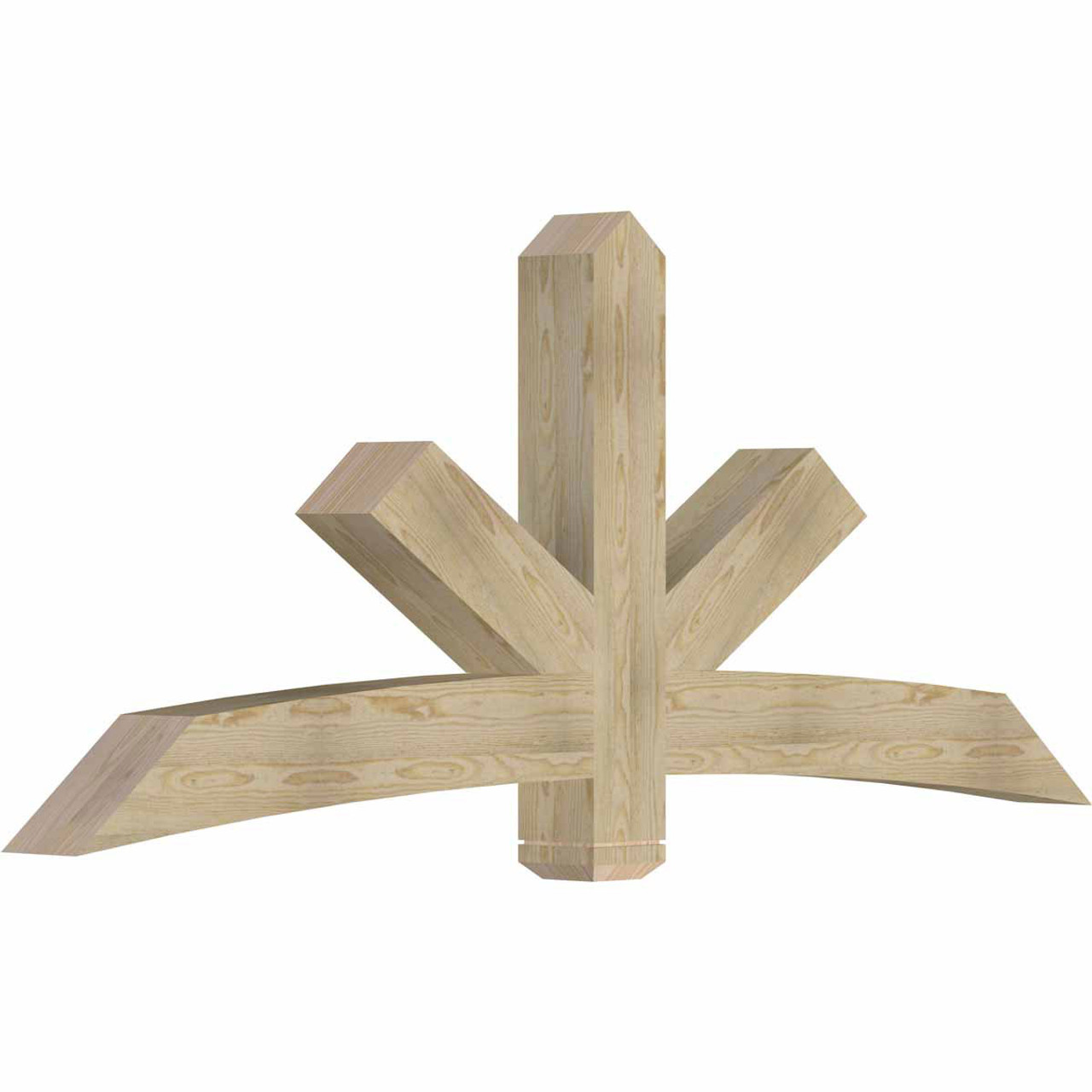 10/12 Pitch Alberta Rough Sawn Timber Gable Bracket GBW084X35X0606ALB00RDF