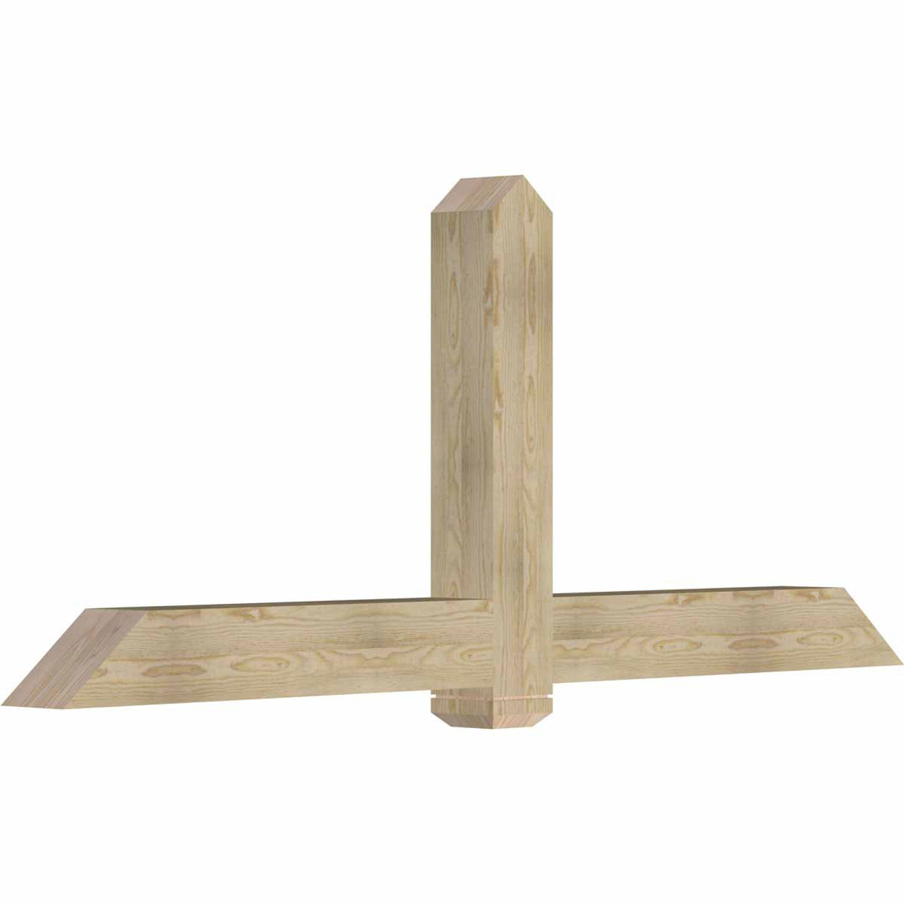 10/12 Pitch Eugene Rough Sawn Timber Gable Bracket GBW084X35X0606EUG00RDF