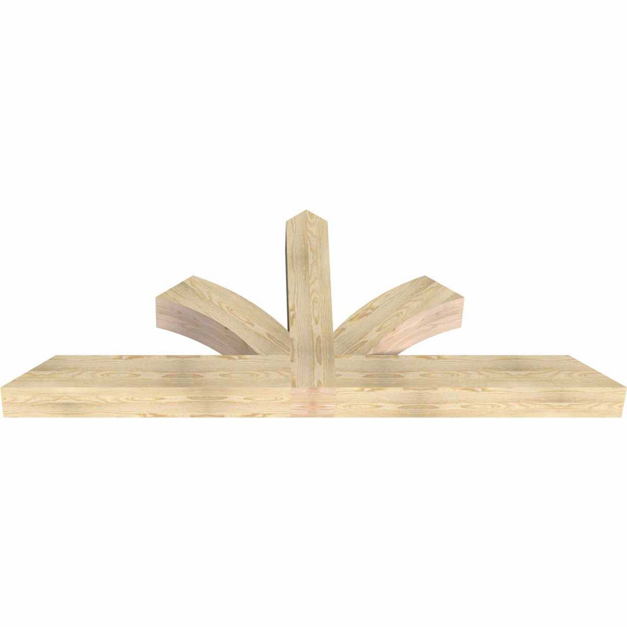 10/12 Pitch Richland Rough Sawn Timber Gable Bracket GBW084X35X0606RIC00RDF