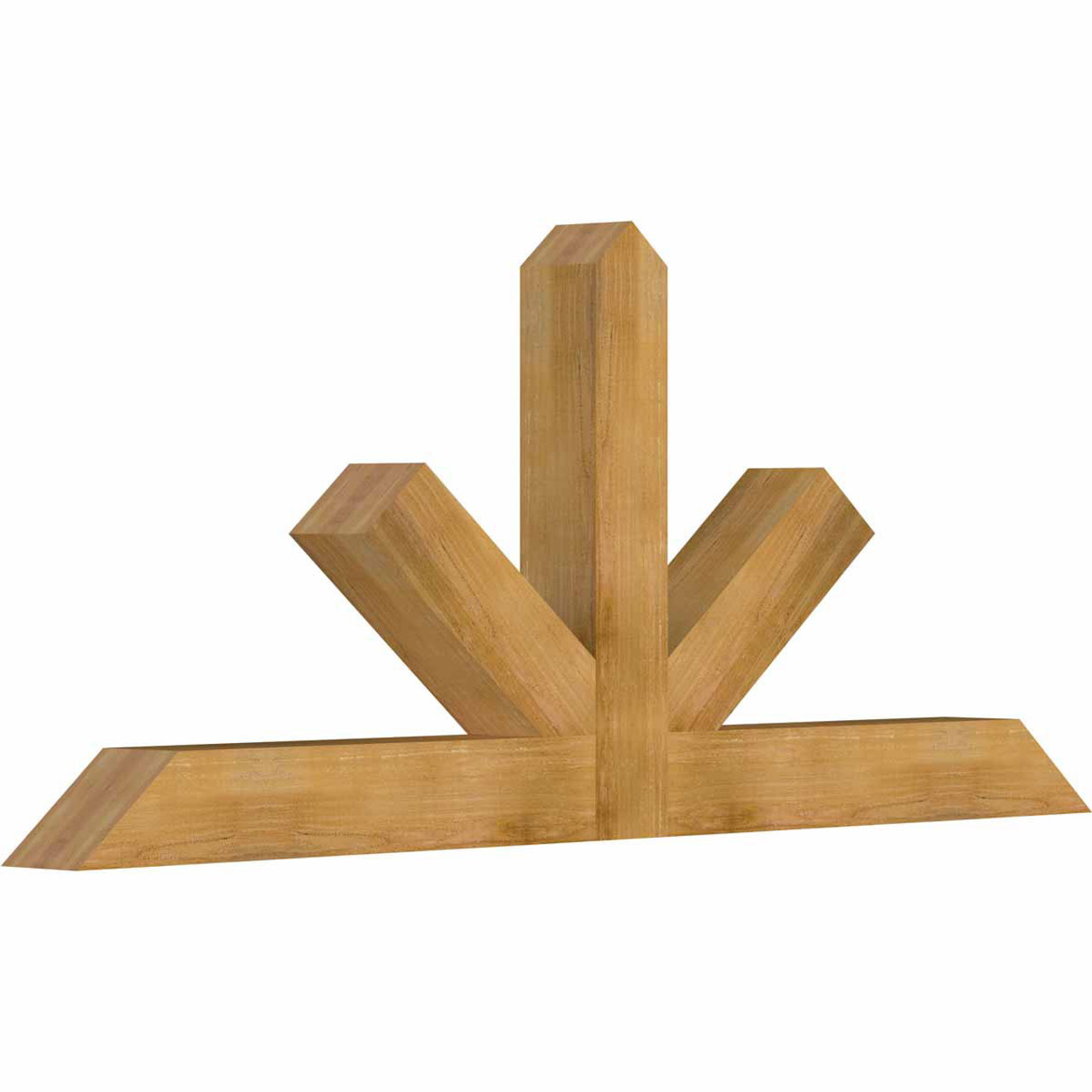 10/12 Pitch Saratoga Rough Sawn Timber Gable Bracket GBW084X35X0606SAR00RWR