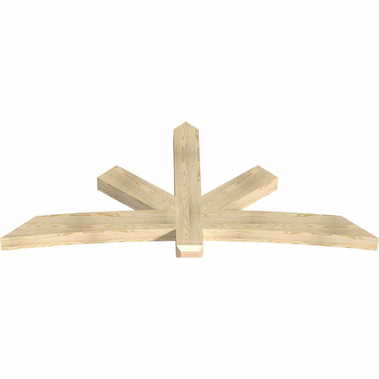 11/12 Pitch Alberta Rough Sawn Timber Gable Bracket GBW084X38X0406ALB00RDF