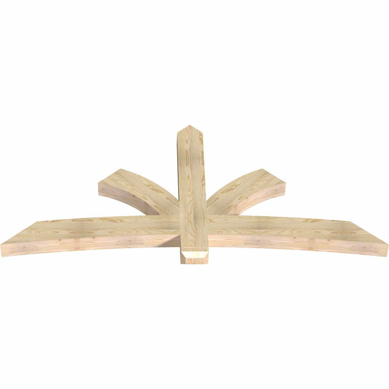 11/12 Pitch Davenport Rough Sawn Timber Gable Bracket GBW084X38X0406DAV00RDF