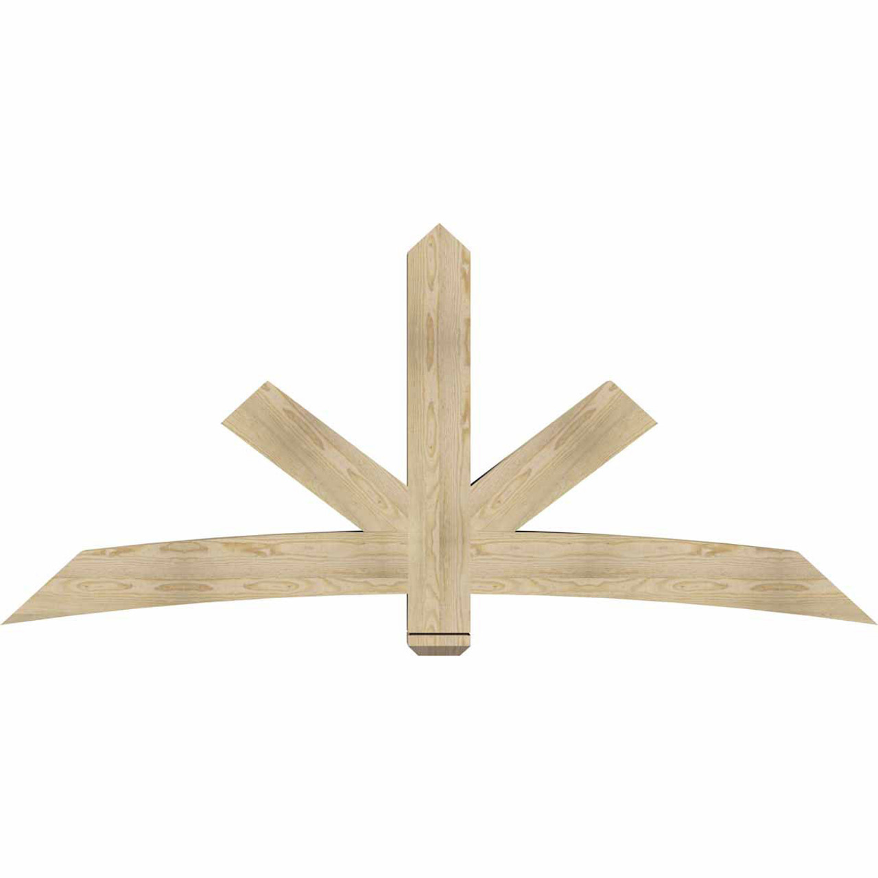 11/12 Pitch Alberta Rough Sawn Timber Gable Bracket GBW084X38X0606ALB00RDF