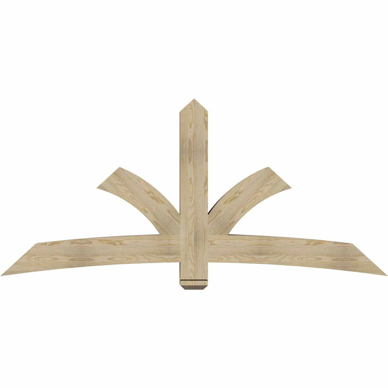 11/12 Pitch Davenport Rough Sawn Timber Gable Bracket GBW084X38X0606DAV00RDF