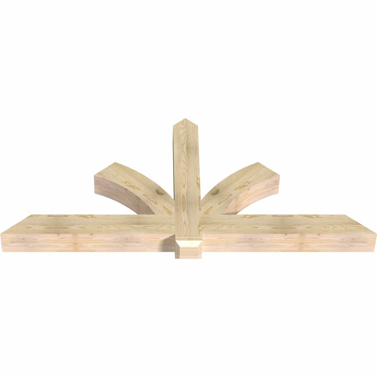 11/12 Pitch Redmond Rough Sawn Timber Gable Bracket GBW084X38X0606RED00RDF