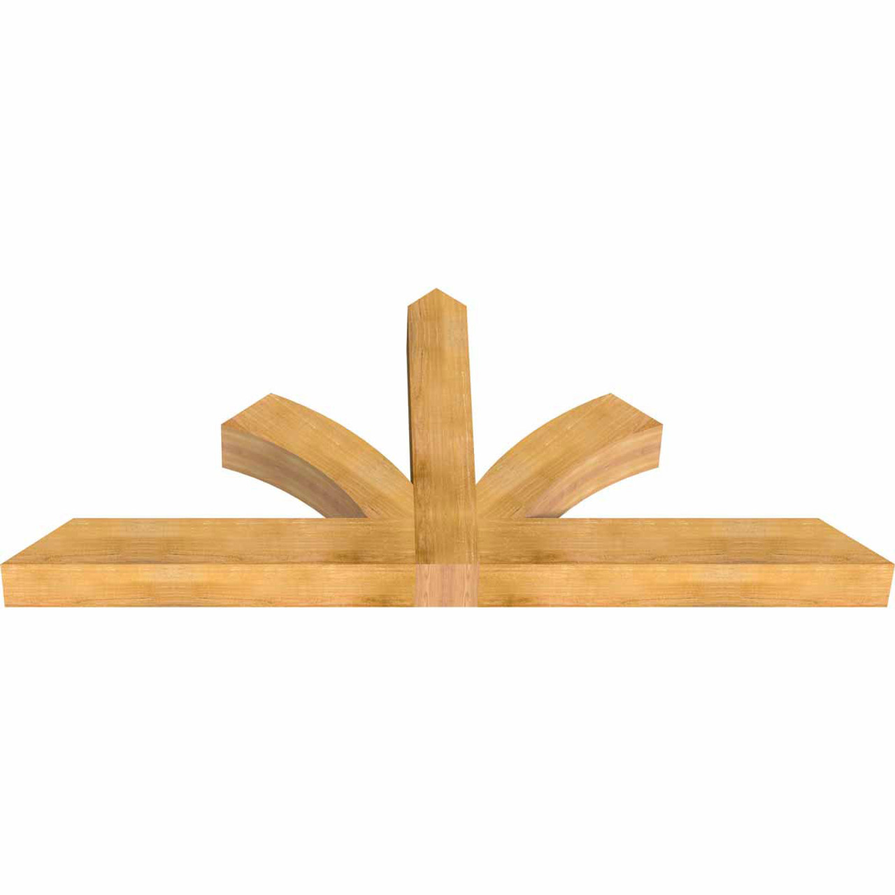 11/12 Pitch Richland Rough Sawn Timber Gable Bracket GBW084X38X0606RIC00RWR