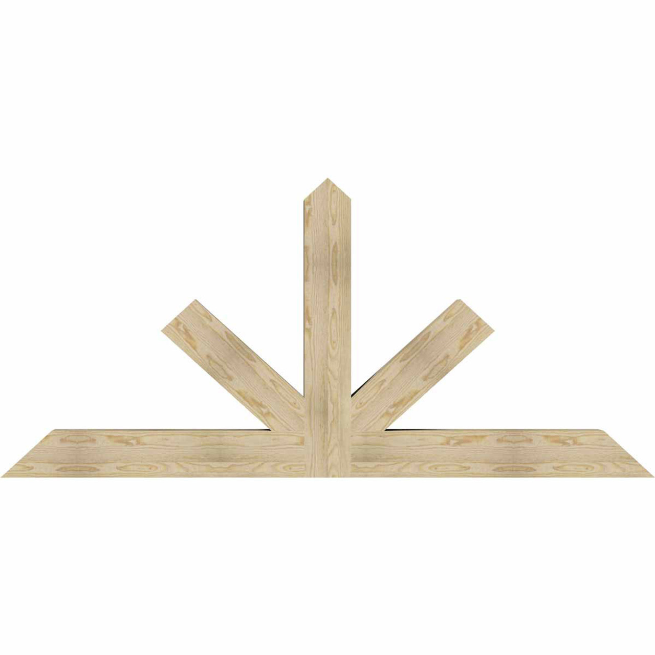 11/12 Pitch Saratoga Rough Sawn Timber Gable Bracket GBW084X38X0606SAR00RDF