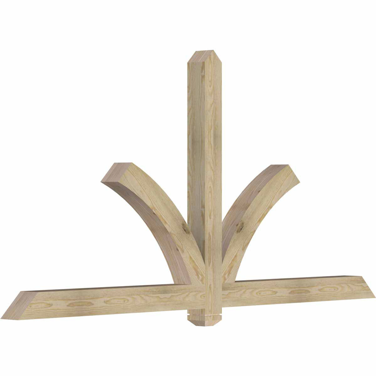 12/12 Pitch Redmond Rough Sawn Timber Gable Bracket GBW084X42X0404RED00RDF