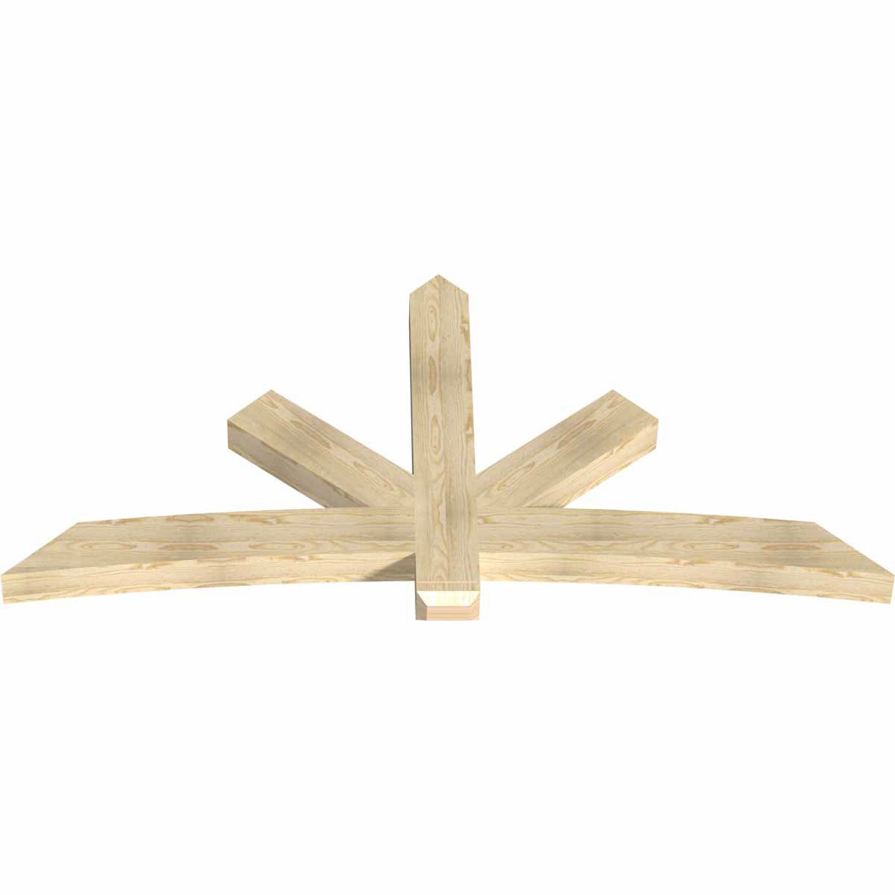 12/12 Pitch Alberta Rough Sawn Timber Gable Bracket GBW084X42X0406ALB00RDF