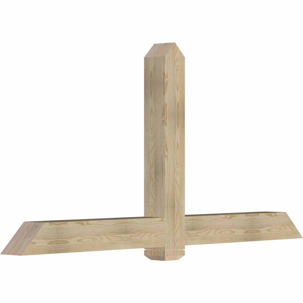 12/12 Pitch Eugene Rough Sawn Timber Gable Bracket GBW084X42X0606EUG00RDF