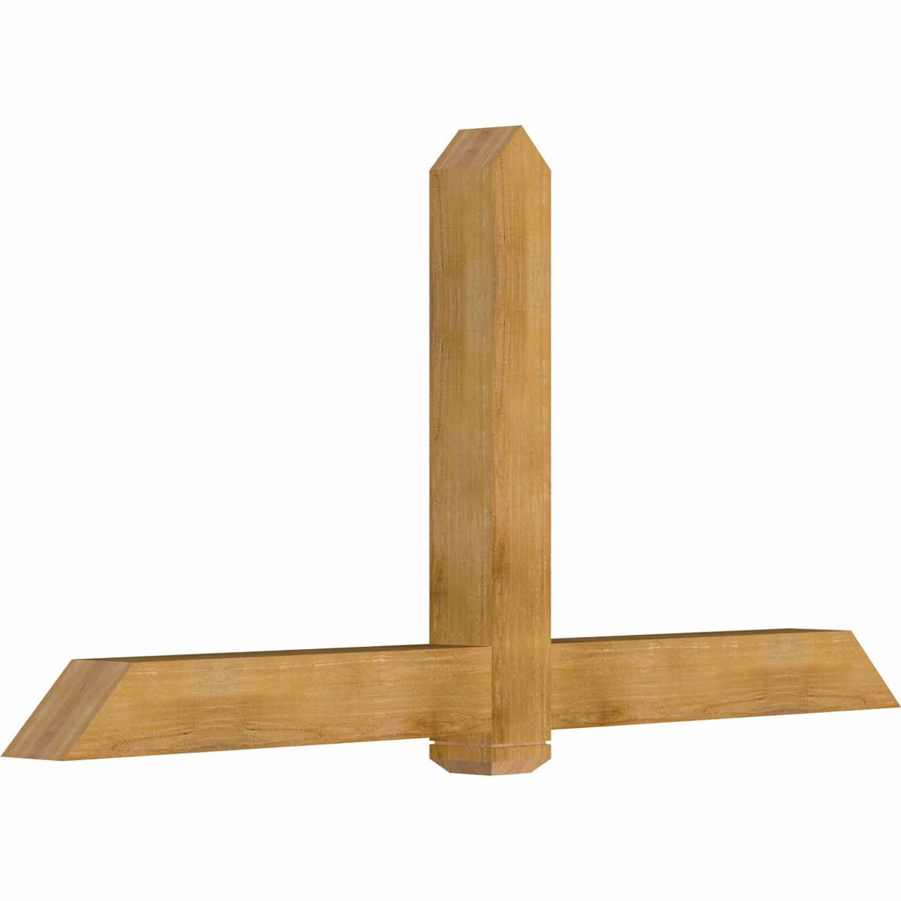 12/12 Pitch Eugene Rough Sawn Timber Gable Bracket GBW084X42X0606EUG00RWR