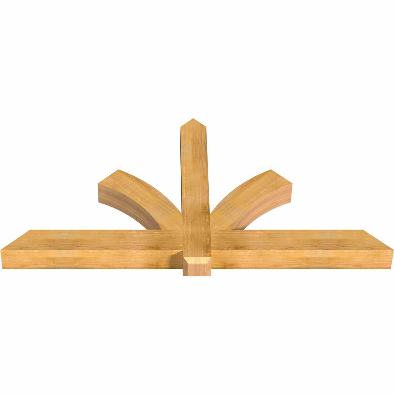 12/12 Pitch Redmond Rough Sawn Timber Gable Bracket GBW084X42X0606RED00RWR