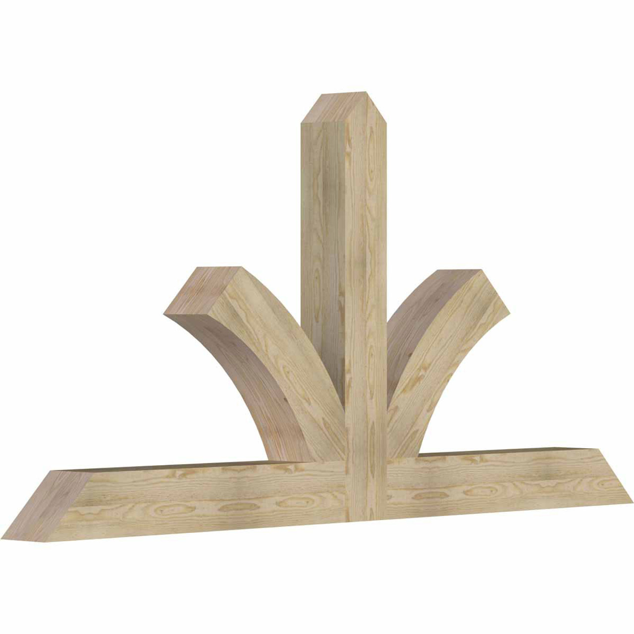 12/12 Pitch Richland Rough Sawn Timber Gable Bracket GBW084X42X0606RIC00RDF