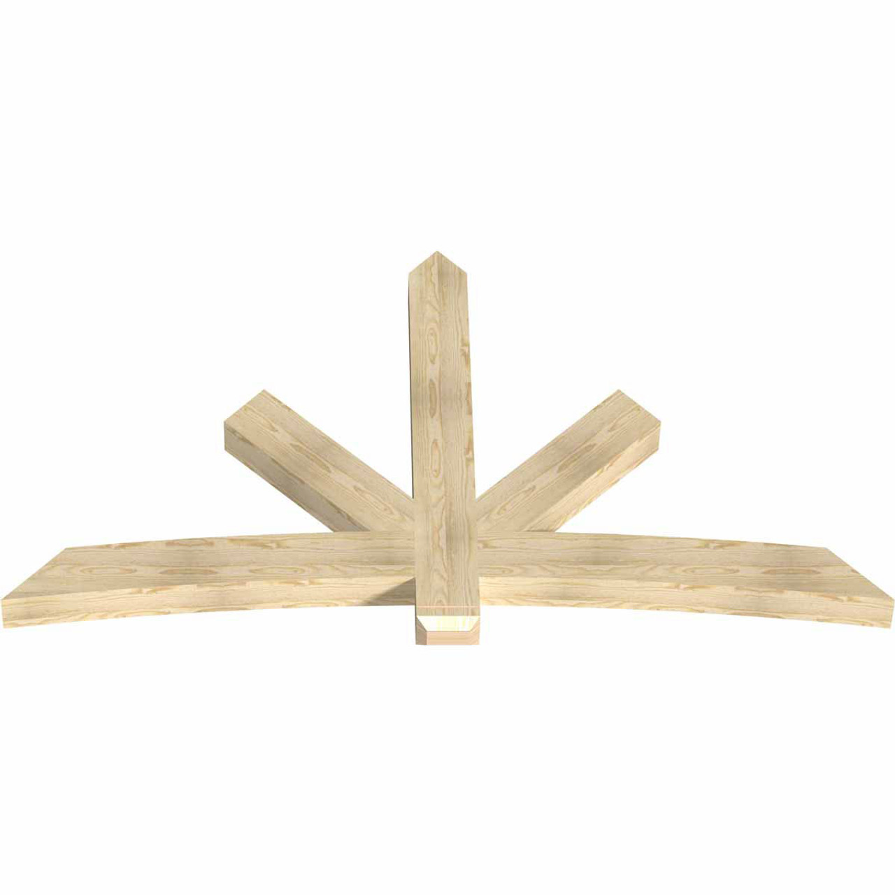 14/12 Pitch Alberta Rough Sawn Timber Gable Bracket GBW084X49X0406ALB00RDF