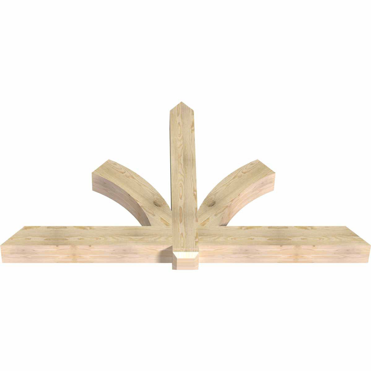 14/12 Pitch Redmond Rough Sawn Timber Gable Bracket GBW084X49X0606RED00RDF