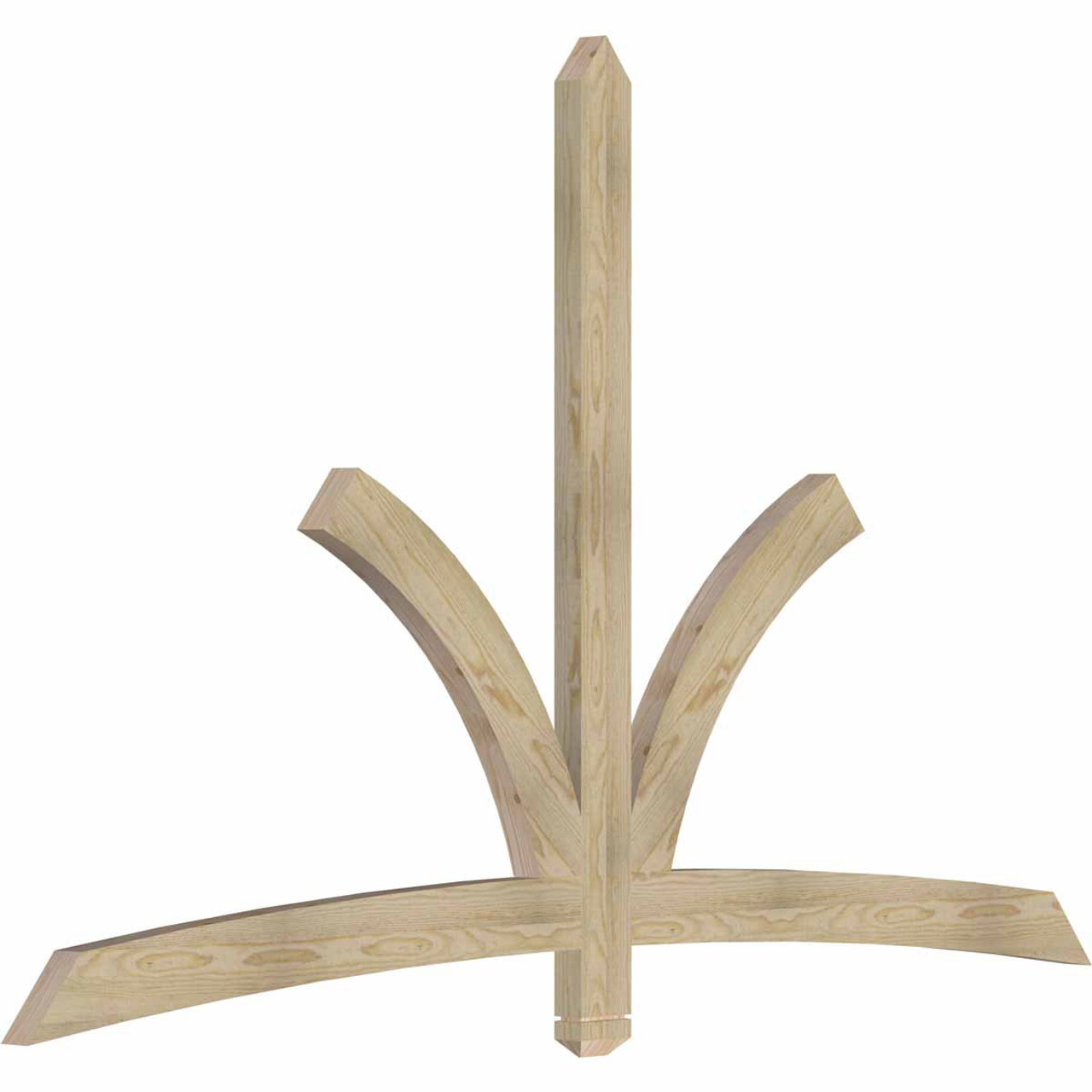 15/12 Pitch Davenport Rough Sawn Timber Gable Bracket GBW084X53X0204DAV00RDF