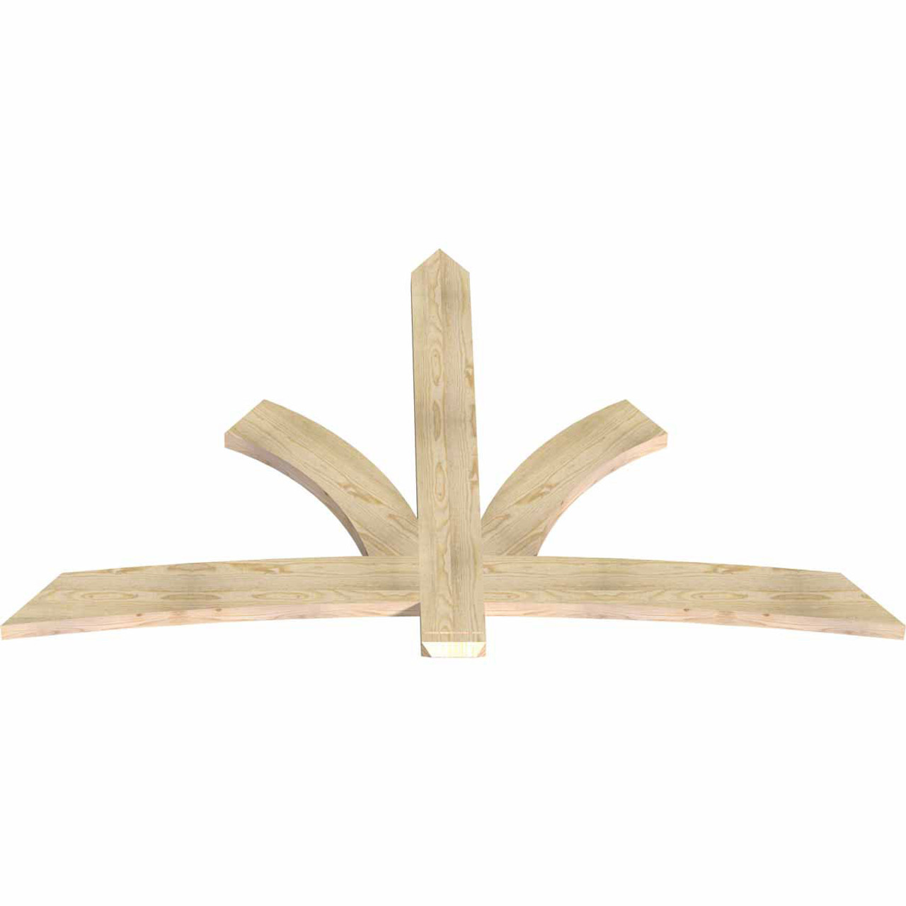 15/12 Pitch Davenport Rough Sawn Timber Gable Bracket GBW084X53X0206DAV00RDF