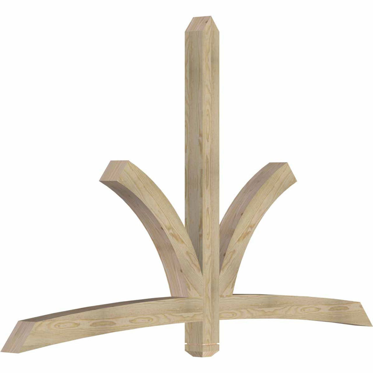 15/12 Pitch Davenport Rough Sawn Timber Gable Bracket GBW084X53X0404DAV00RDF