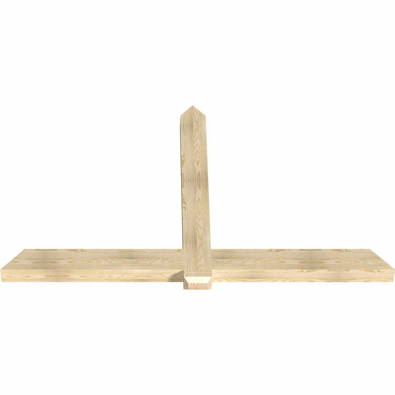 15/12 Pitch Eugene Rough Sawn Timber Gable Bracket GBW084X53X0406EUG00RDF