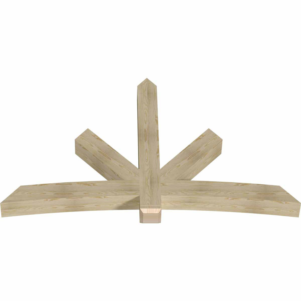 15/12 Pitch Alberta Rough Sawn Timber Gable Bracket GBW084X53X0606ALB00RDF