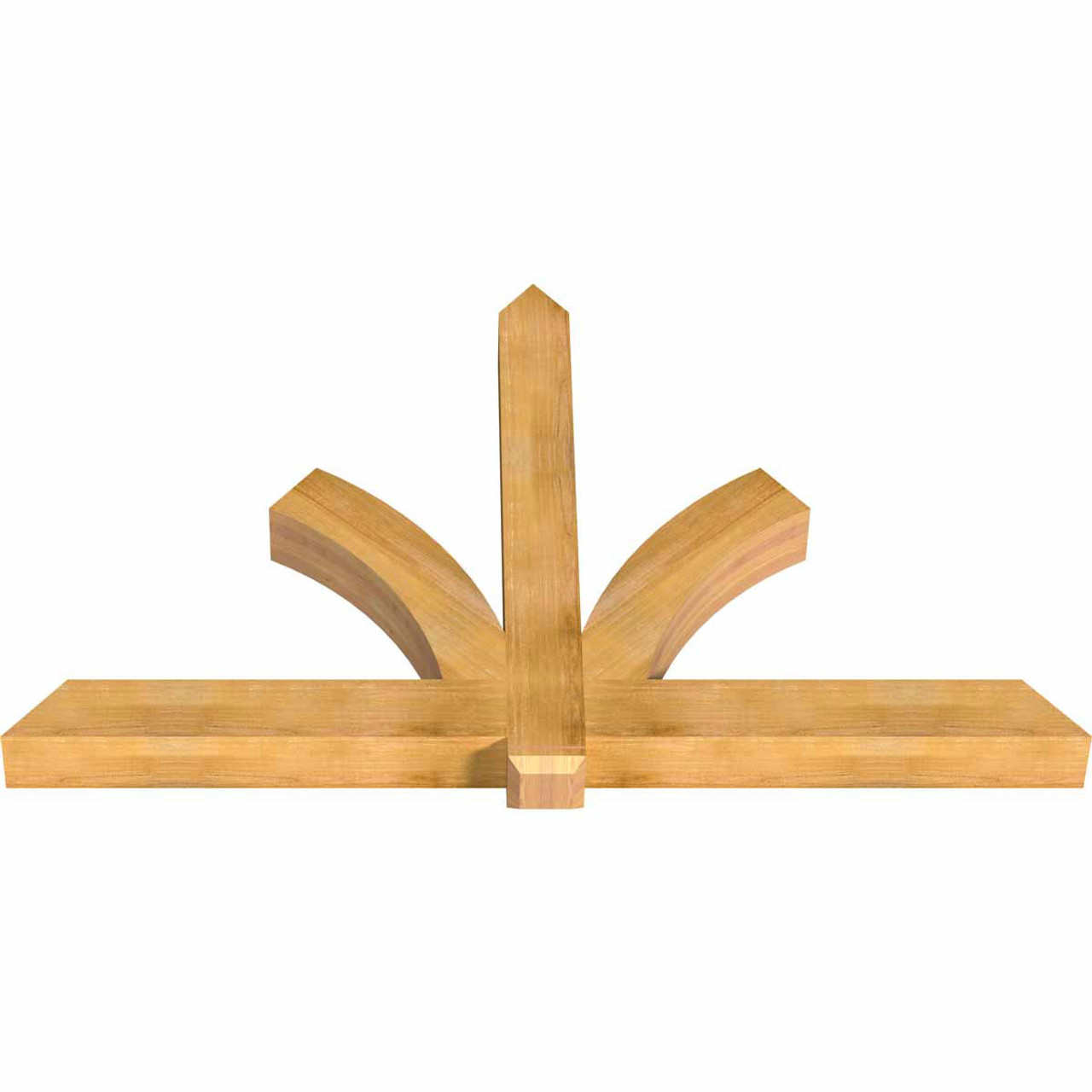 15/12 Pitch Redmond Rough Sawn Timber Gable Bracket GBW084X53X0606RED00RWR