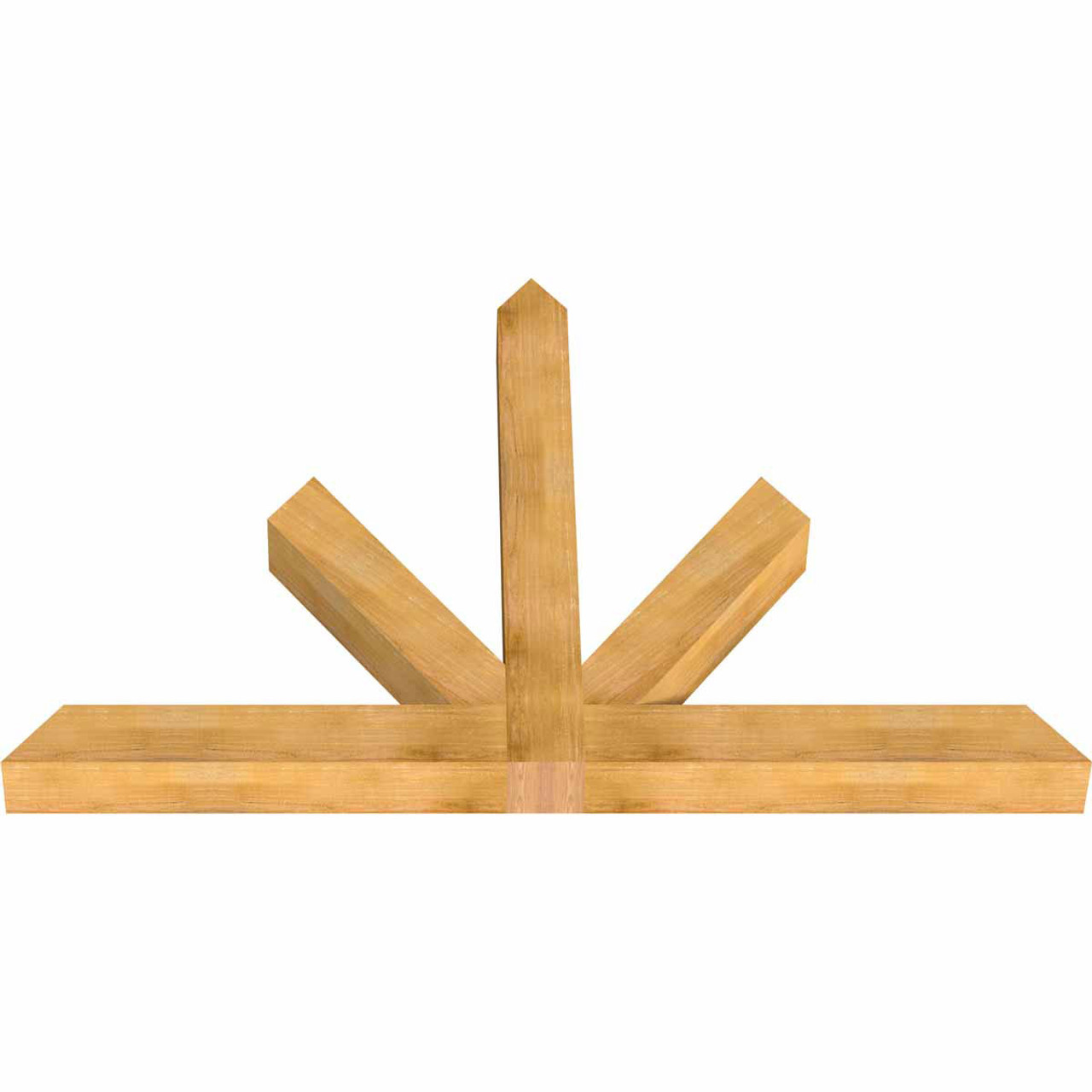 16/12 Pitch Saratoga Rough Sawn Timber Gable Bracket GBW084X56X0606SAR00RWR