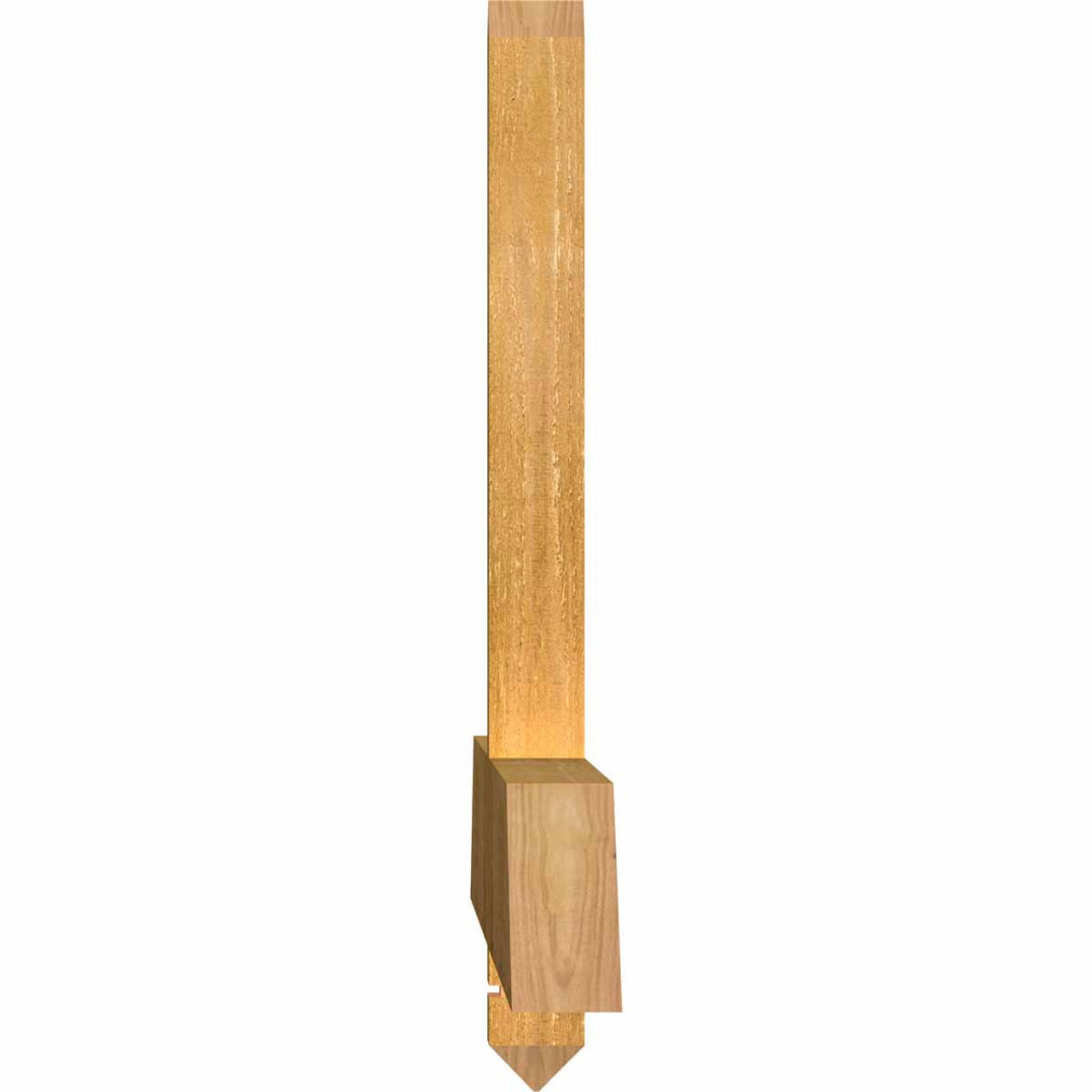 5/12 Pitch Eugene Rough Sawn Timber Gable Bracket GBW096X20X0204EUG00RWR