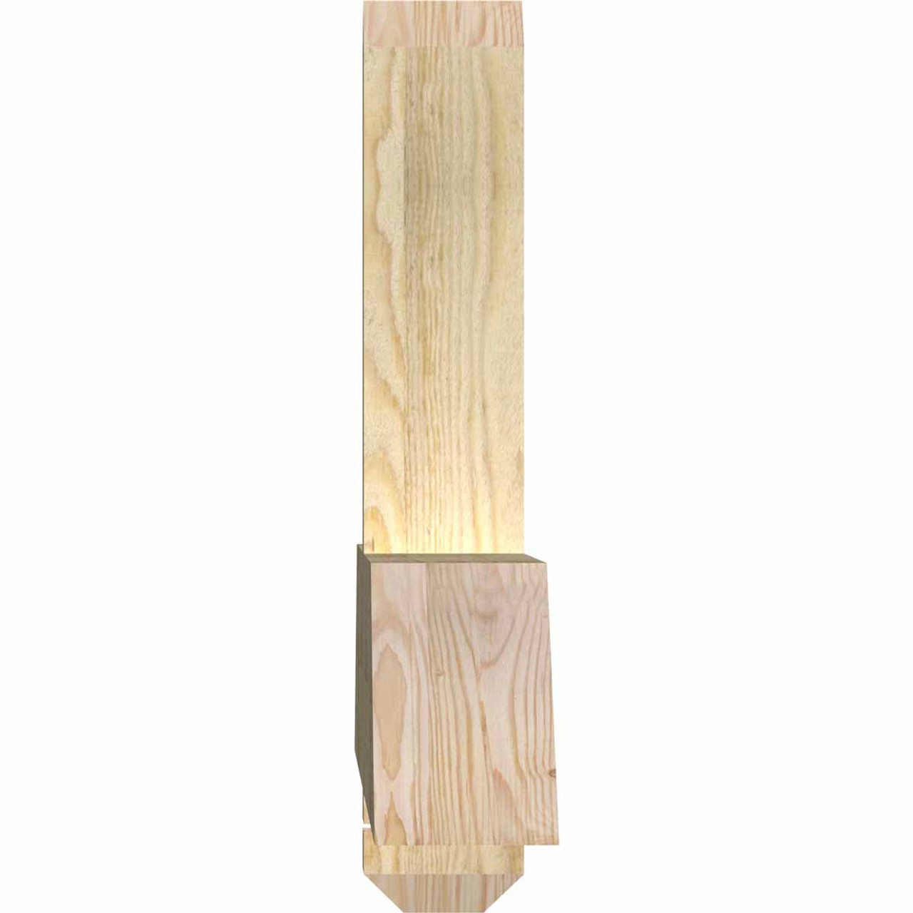 5/12 Pitch Eugene Rough Sawn Timber Gable Bracket GBW096X20X0406EUG00RDF