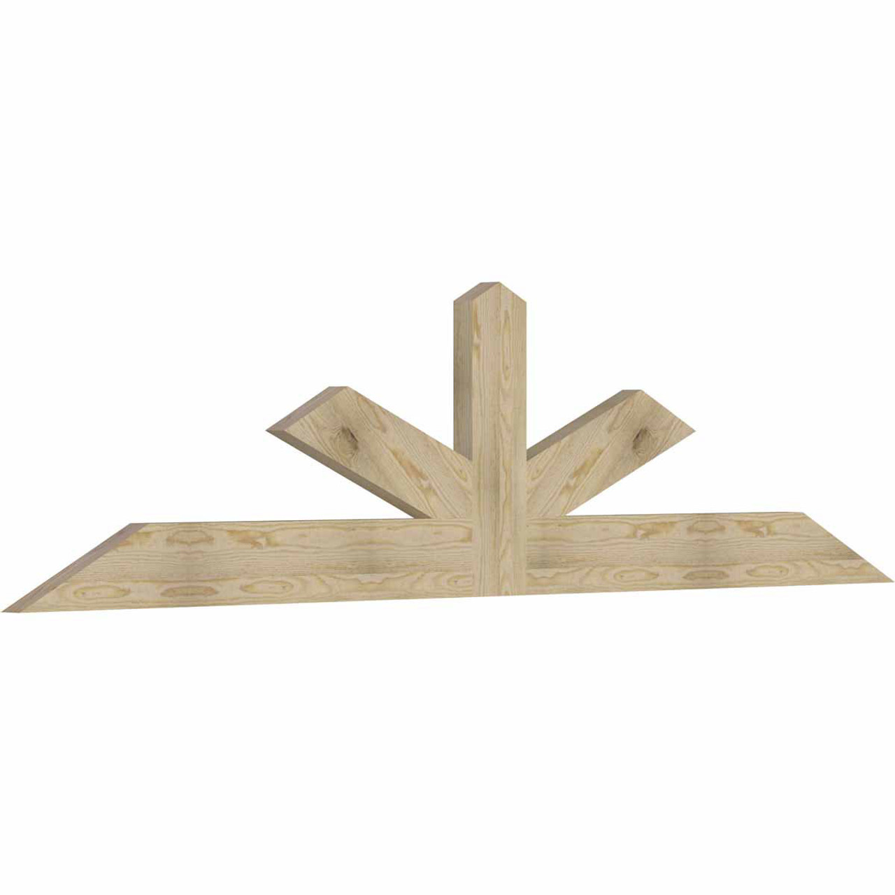 6/12 Pitch Saratoga Rough Sawn Timber Gable Bracket GBW096X24X0206SAR00RDF