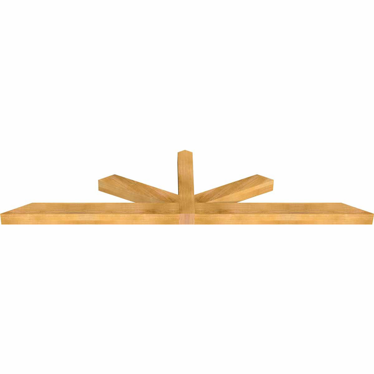 6/12 Pitch Saratoga Rough Sawn Timber Gable Bracket GBW096X24X0404SAR00RWR