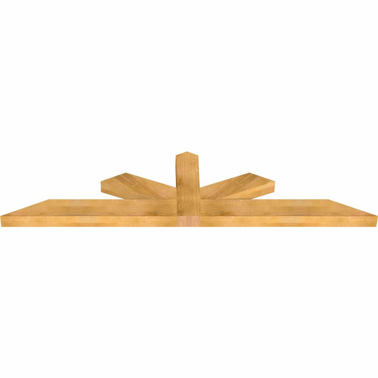 6/12 Pitch Saratoga Rough Sawn Timber Gable Bracket GBW096X24X0406SAR00RWR