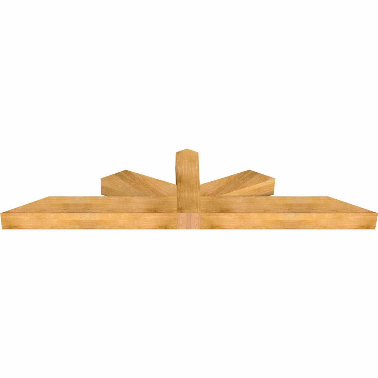 6/12 Pitch Saratoga Rough Sawn Timber Gable Bracket GBW096X24X0606SAR00RWR