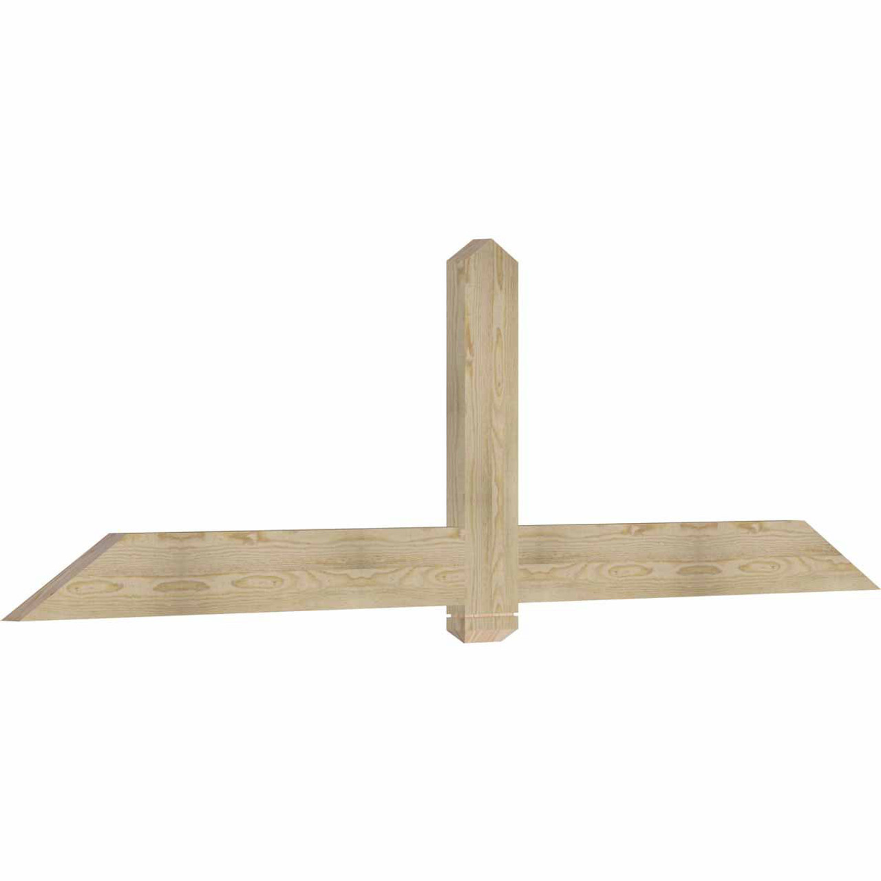 7/12 Pitch Eugene Rough Sawn Timber Gable Bracket GBW096X28X0206EUG00RDF