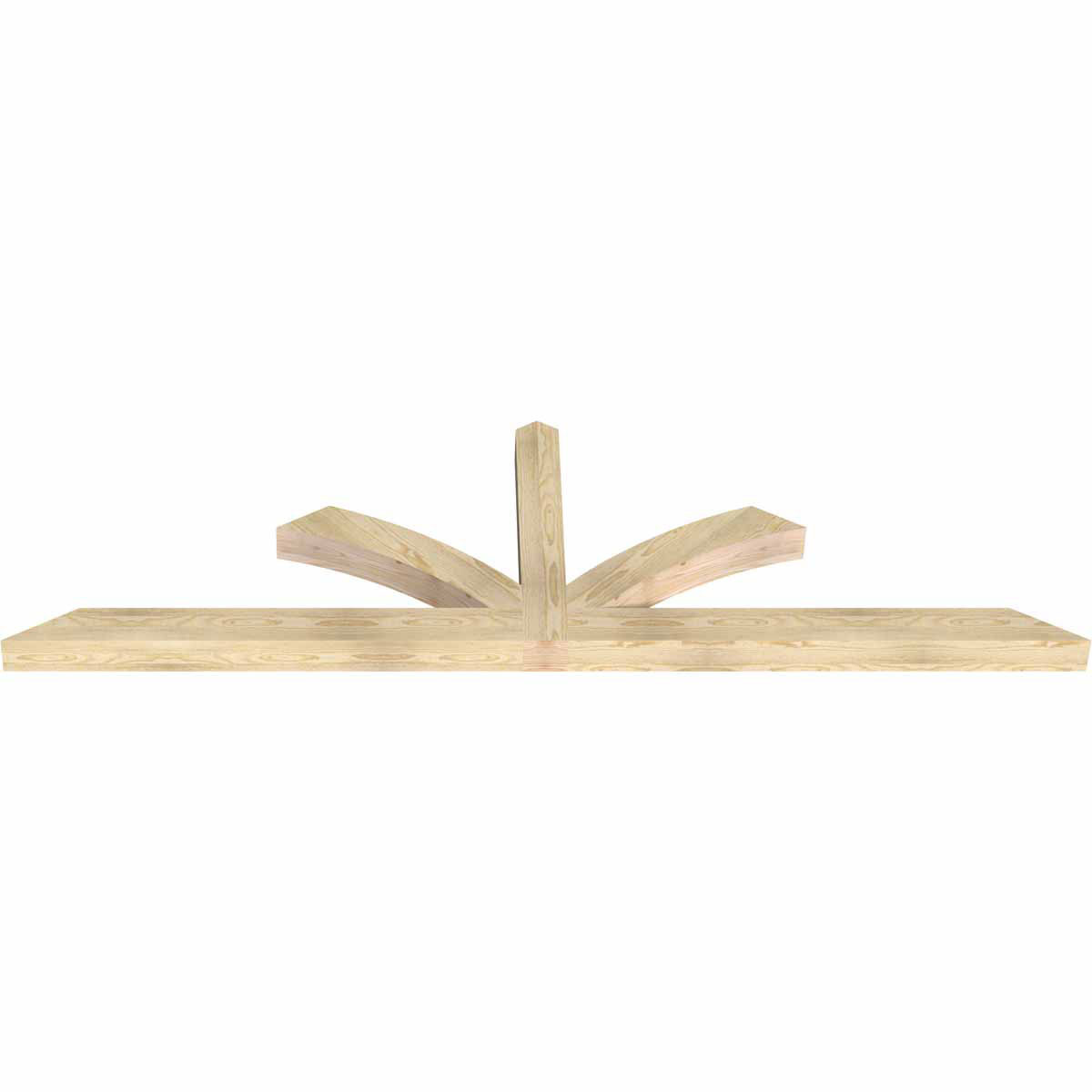 7/12 Pitch Richland Rough Sawn Timber Gable Bracket GBW096X28X0404RIC00RDF