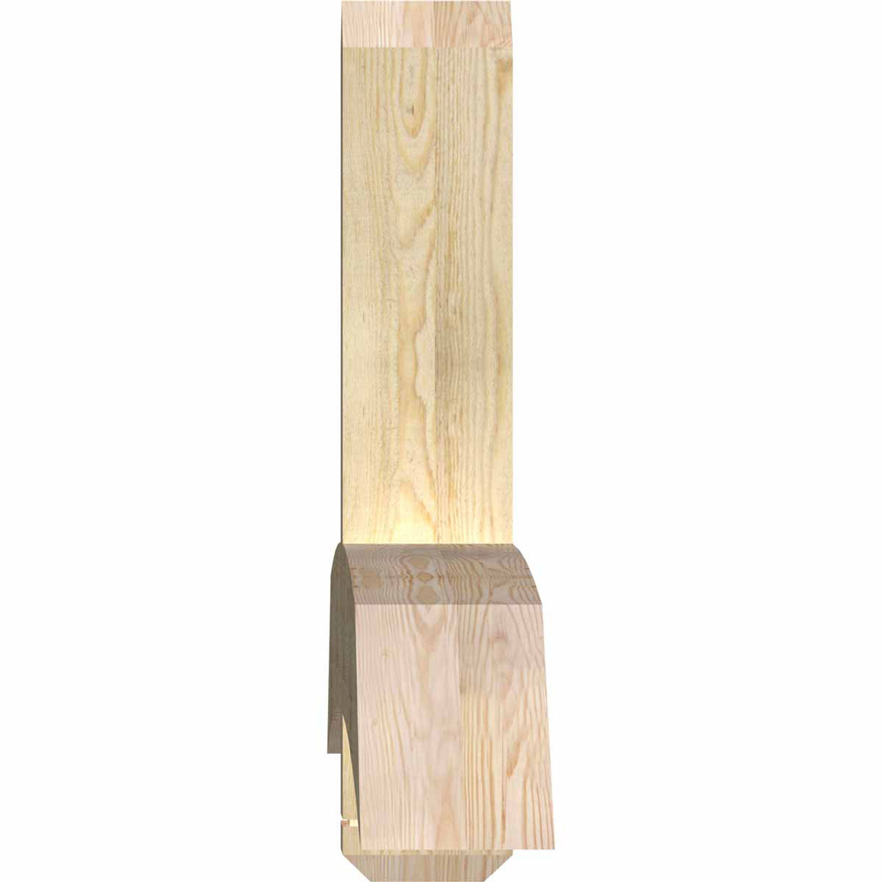 7/12 Pitch Bellingham Rough Sawn Timber Gable Bracket GBW096X28X0606BEL00RDF