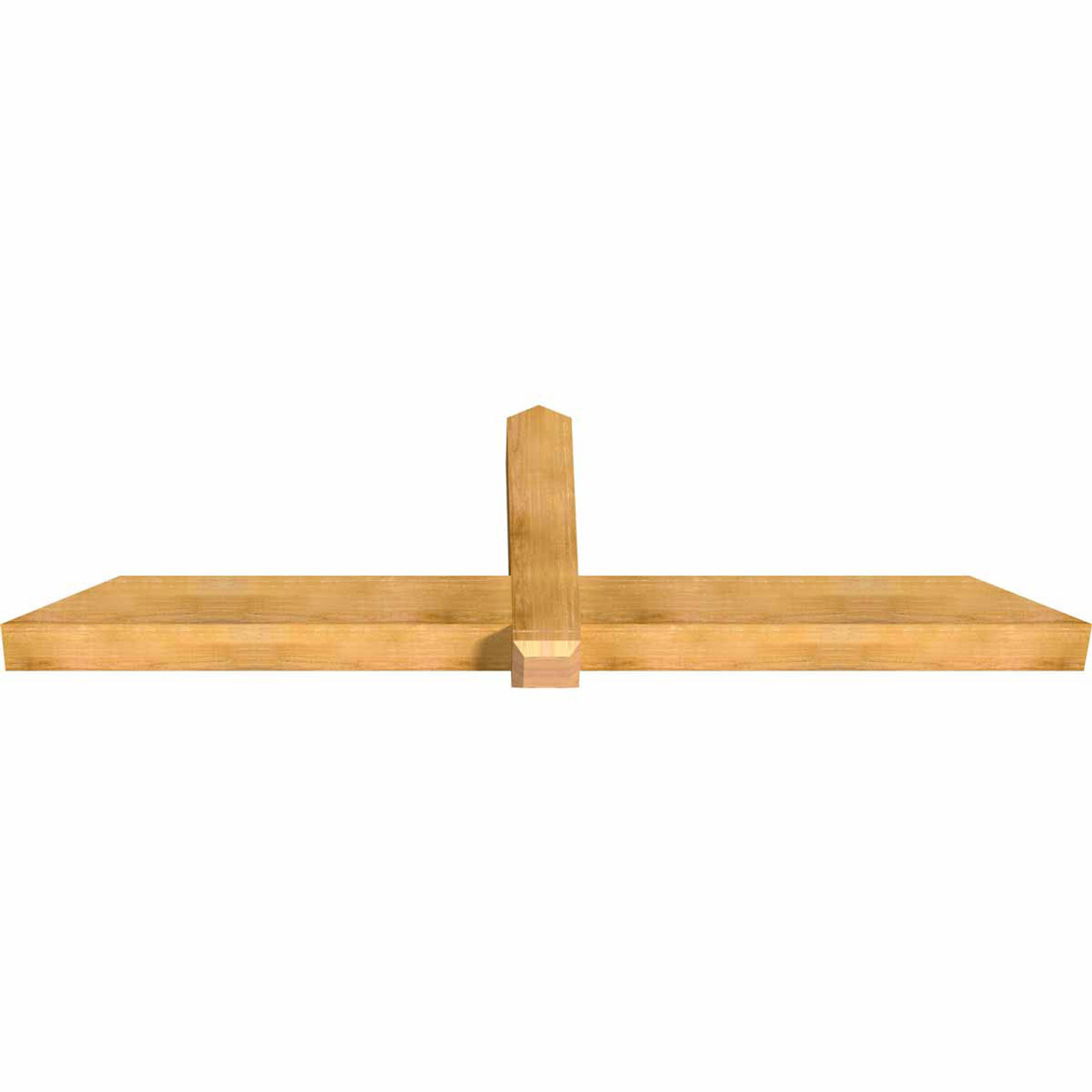 7/12 Pitch Eugene Rough Sawn Timber Gable Bracket GBW096X28X0606EUG00RWR