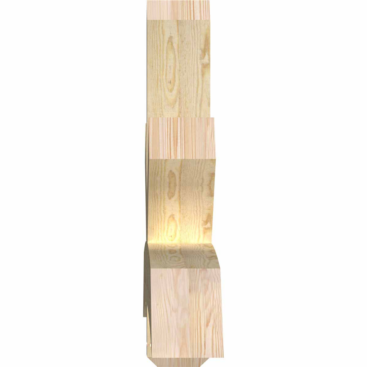 8/12 Pitch Alberta Rough Sawn Timber Gable Bracket GBW096X32X0606ALB00RDF