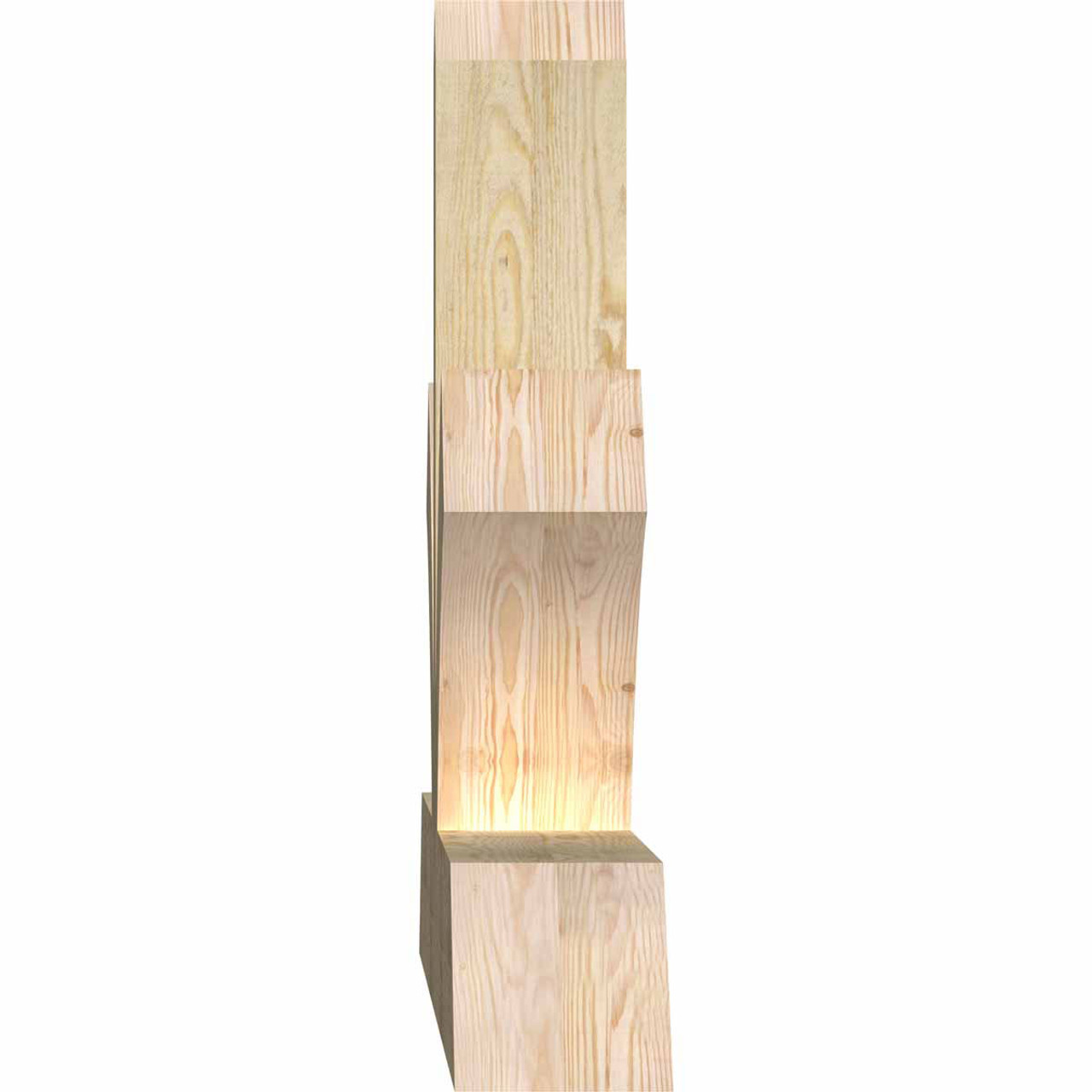 8/12 Pitch Richland Rough Sawn Timber Gable Bracket GBW096X32X0606RIC00RDF