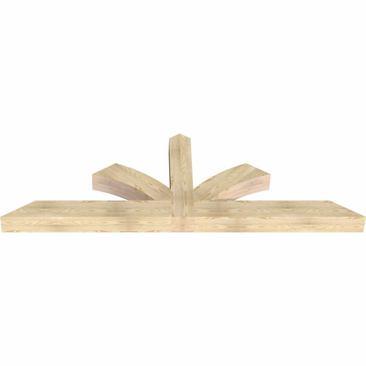 8/12 Pitch Richland Rough Sawn Timber Gable Bracket GBW096X32X0606RIC00RDF