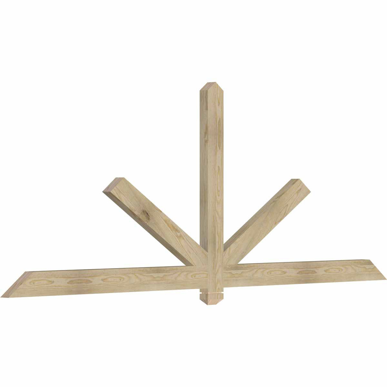 9/12 Pitch Kennewick Rough Sawn Timber Gable Bracket GBW096X36X0204KEN00RDF